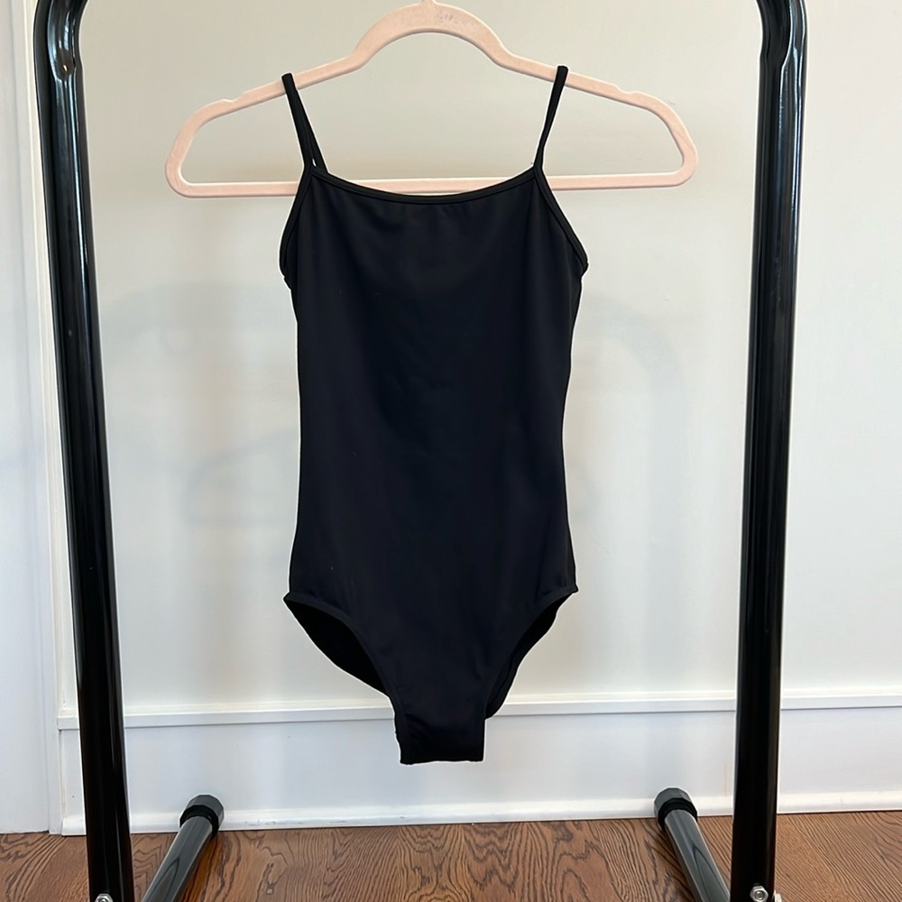 Women’s Mirella leotard, black, size S, excellent condition.